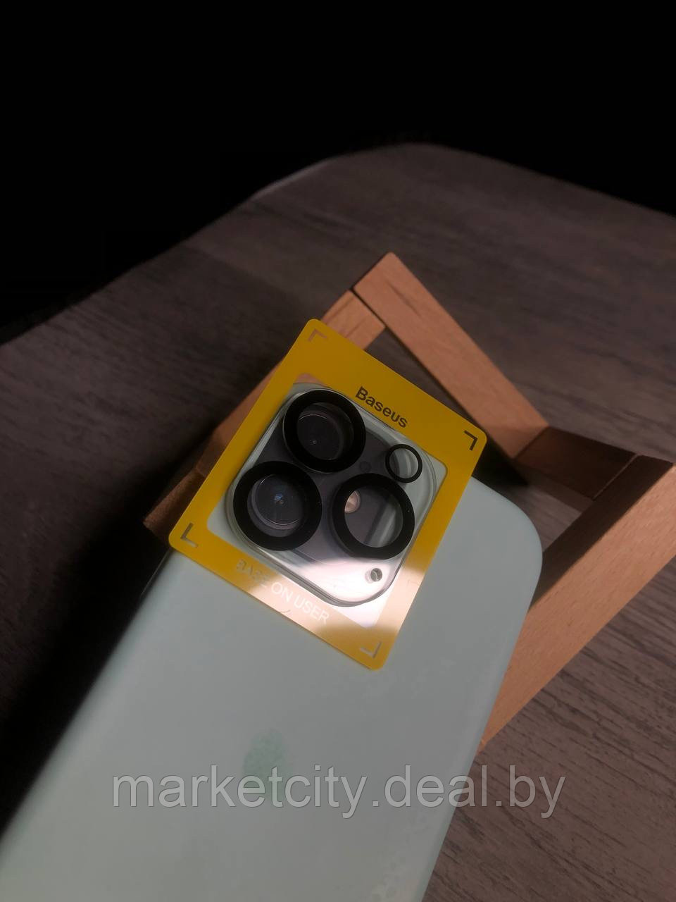 Защитное стекло Baseus на камеру для iPhone 13 Pro/13 Pro Max - фото 2 - id-p219137497