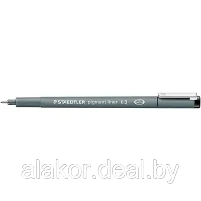 Ручка капиллярная STAEDTLER pigment liner 308, 0.3мм,цвет черный, корпус полипропилен - фото 1 - id-p219138303