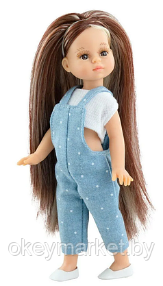 Кукла Paola Reina Ноэлия в футболке и синем комбинезоне, 21 см, фото 2