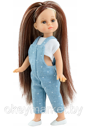 Кукла Paola Reina Ноэлия в футболке и синем комбинезоне, 21 см, фото 3