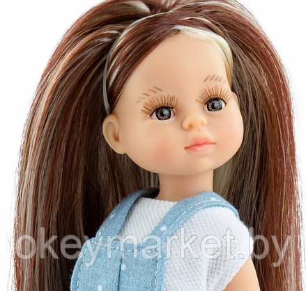 Кукла Paola Reina Ноэлия в футболке и синем комбинезоне, 21 см, фото 2