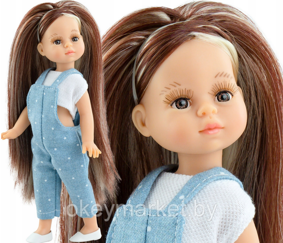 Кукла Paola Reina Ноэлия в футболке и синем комбинезоне, 21 см, фото 2