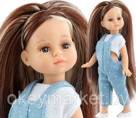 Кукла Paola Reina Ноэлия в футболке и синем комбинезоне, 21 см, фото 3