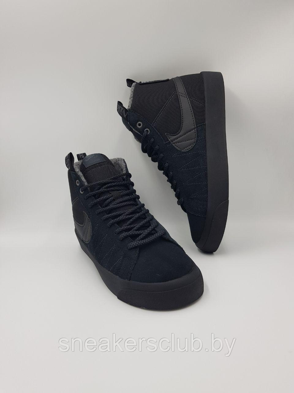 Кеды мужские демисезон Nike SB Zoom Blazer Mid PRM - фото 1 - id-p219138580