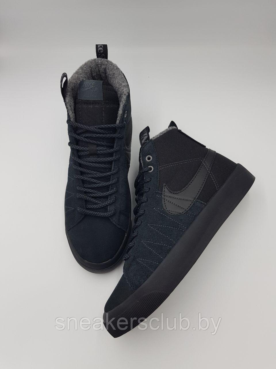 Кеды мужские демисезон Nike SB Zoom Blazer Mid PRM - фото 3 - id-p219138580