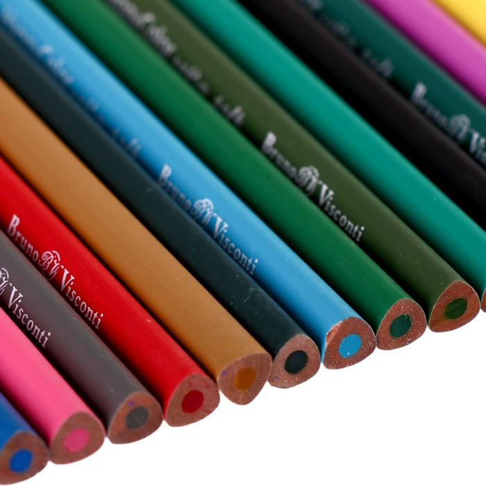 Карандаши 24 цвета Happycolor в металлической тубе, микс - фото 5 - id-p219079590
