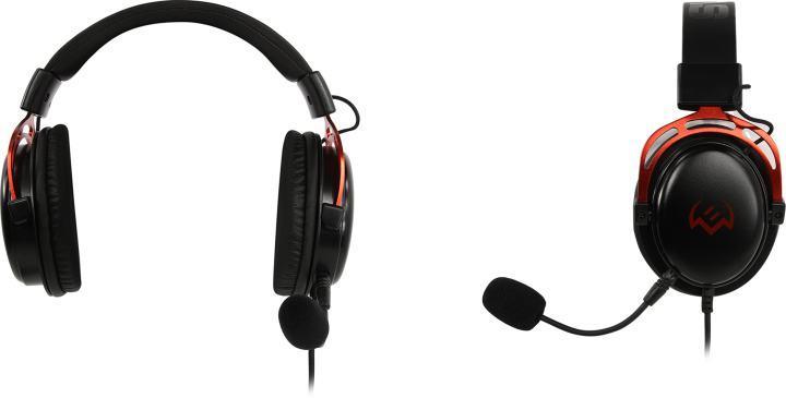 Наушники с микрофоном SVEN AP-G1000MV Black-Red (с регулятором громкости шнур 2м) - фото 1 - id-p219077209