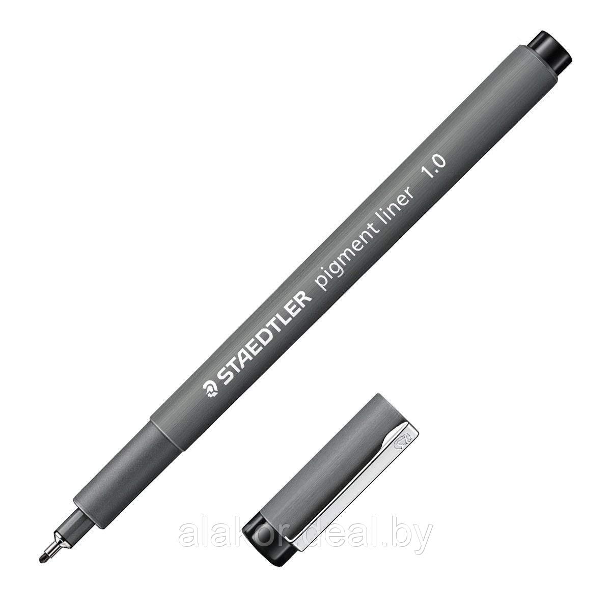 Ручка капиллярная STAEDTLER pigment liner 308, 1мм,цвет черный, корпус полипропилен - фото 1 - id-p219143645