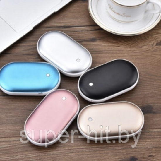 Грелка для рук и аккумулятор Power Bank Pebble Hand Warmer 5000 мАч - фото 1 - id-p219072686