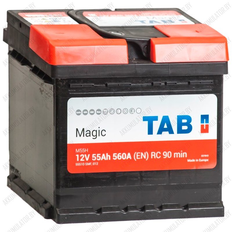 Аккумулятор TAB Magic / [189058] / 55Ah / 560А / короткий - фото 1 - id-p121280784