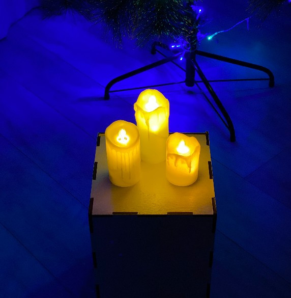 Светодиодные свечи с эффектом "Живого пламени" (Набор 3 шт) - фото 2 - id-p194328372