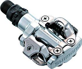Контактные педали Shimano PD-M520 серебристые, с шипами SM-SH51