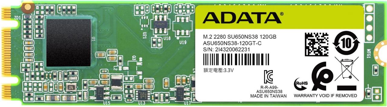 A-DATA SSD M.2 120GB SU650 ASU650NS38-120GT-C - фото 1 - id-p219077575