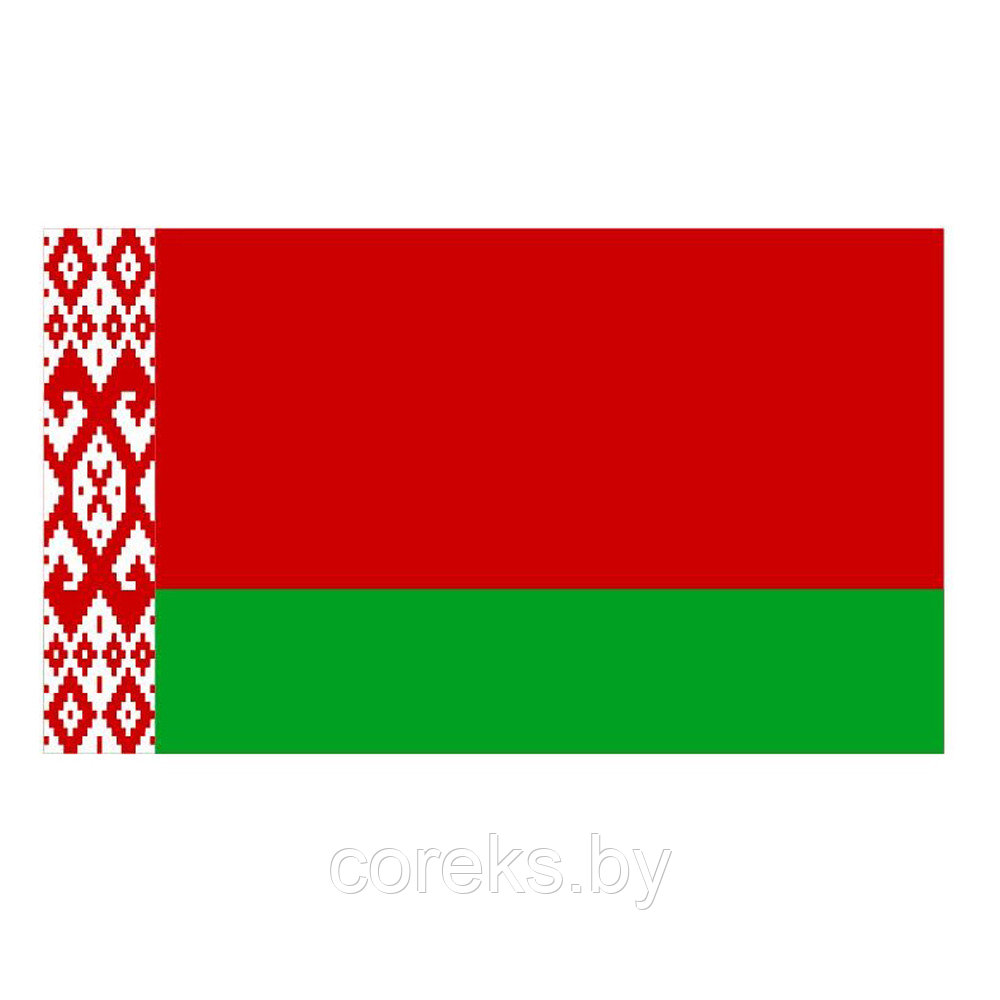 Наклейка флаг Республики Беларусь (размер 20*34 см) - фото 1 - id-p219174962