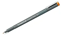 Ручка капиллярная STAEDTLER pigment liner 308-03, 0.3мм,цвет оранжевый, корпус полипропилен