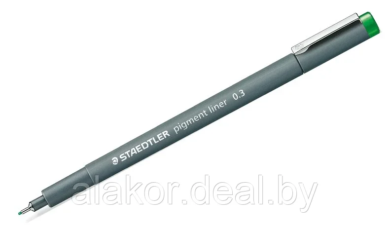 Ручка капиллярная STAEDTLER pigment liner 308-03, 0.3мм,цвет зеленый, корпус полипропилен - фото 1 - id-p219179554