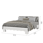 Кровать Хелен КР-03 - Белый (Стендмебель), фото 2