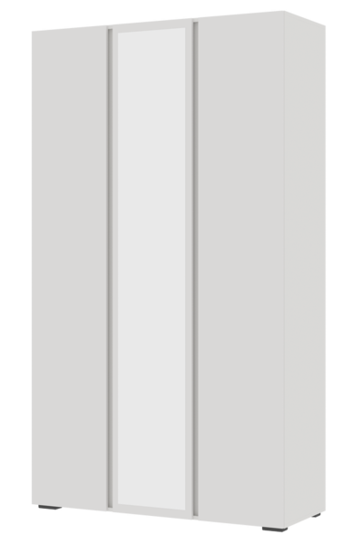 Шкаф 3х створчатый с зеркалом Хелен ШК-02 - Белый (Стендмебель) - фото 1 - id-p219181710