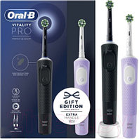 Набор электрических зубных щеток Oral-B Pro DUO Black-Pinc