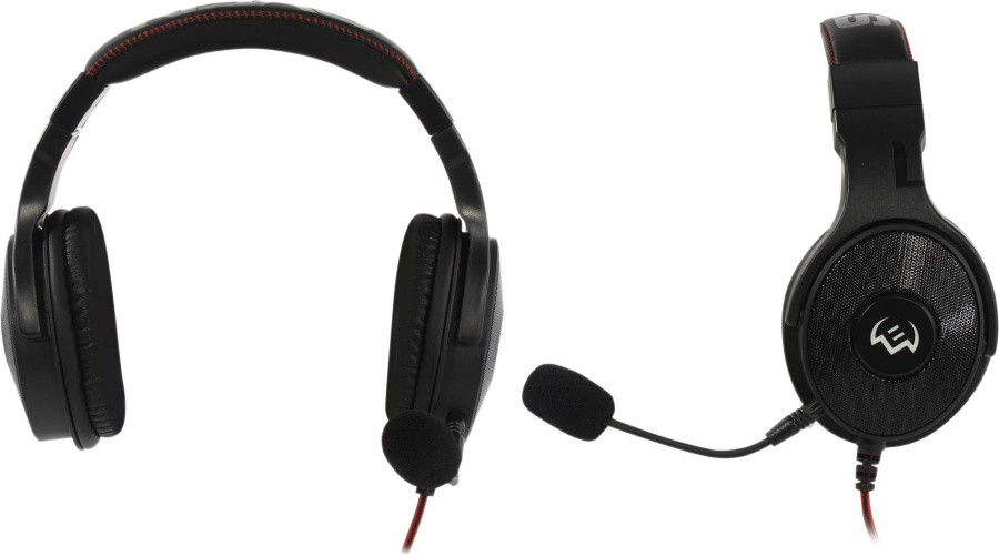Наушники с микрофоном SVEN AP-U1001MV Black (с регулятором громкости шнур 2.2м USB) - фото 1 - id-p216920492