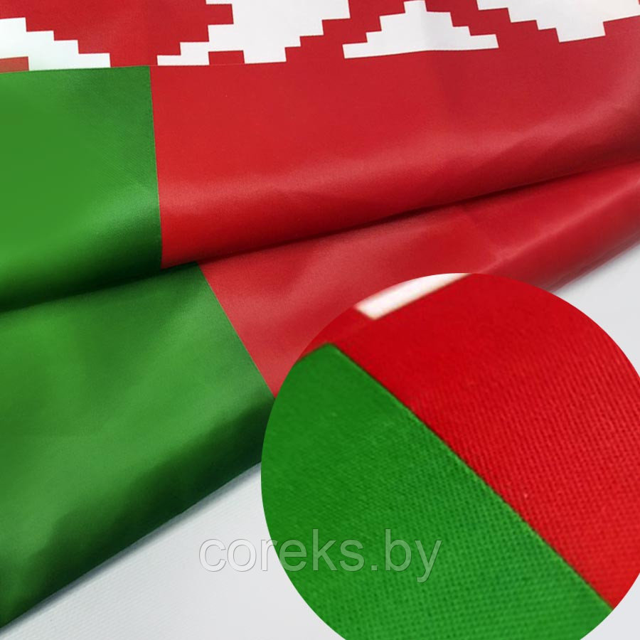 Флаг РБ (атласный одно полотно) (размер 500*1000 мм) - фото 1 - id-p219201245
