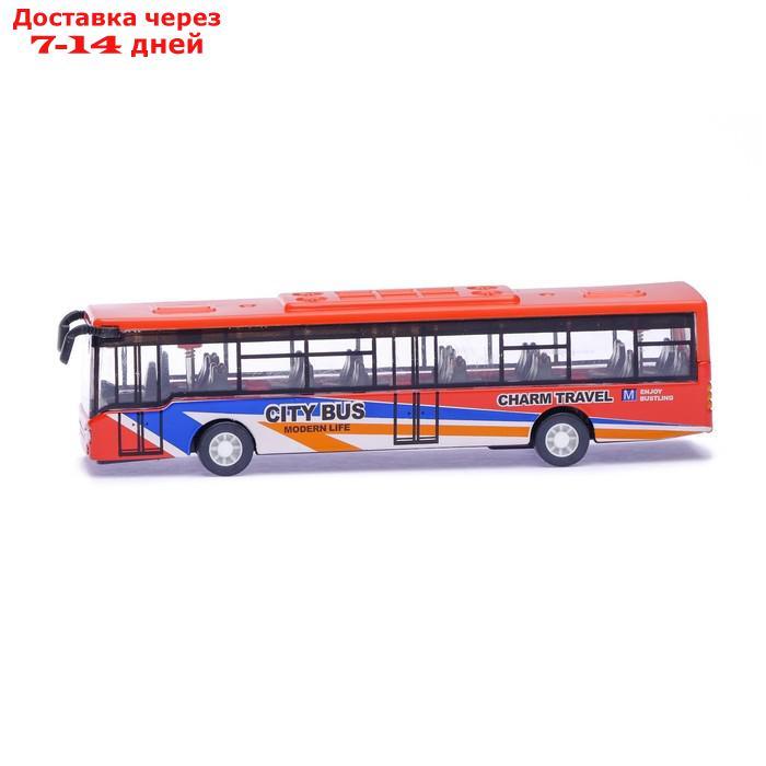 Автобус металлический "Междугородний", инерционный, масштаб 1:43, МИКС - фото 2 - id-p219072238