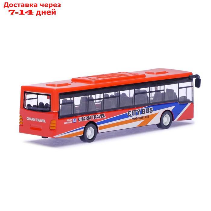 Автобус металлический "Междугородний", инерционный, масштаб 1:43, МИКС - фото 3 - id-p219072238
