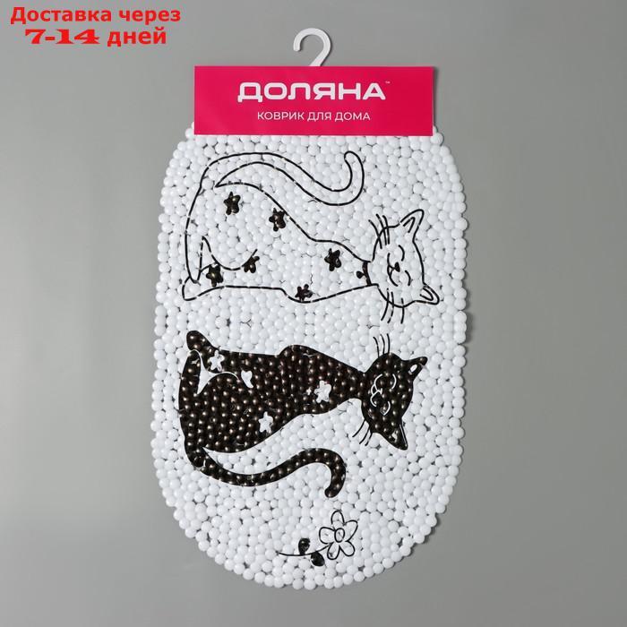 Коврик для ванны Доляна "Кошечки", 39×65 см - фото 5 - id-p219072329