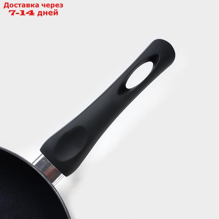 Сковорода Доляна Basic, d=24 см, индукция, антипригарное покрытие, цвет чёрный - фото 3 - id-p219075771
