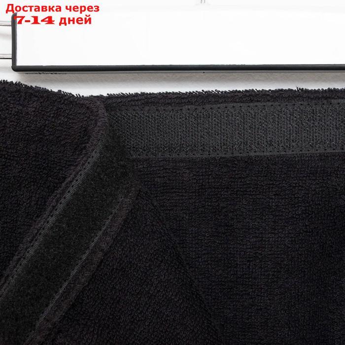 Набор для сауны Экономь и Я:полотенце-парео 68*150см + чалма, цв.черный, 100%хл, 320 г/м2 - фото 6 - id-p219075823