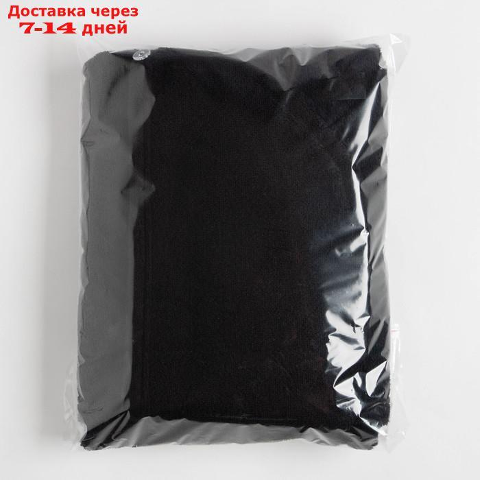 Набор для сауны Экономь и Я:полотенце-парео 68*150см + чалма, цв.черный, 100%хл, 320 г/м2 - фото 9 - id-p219075823
