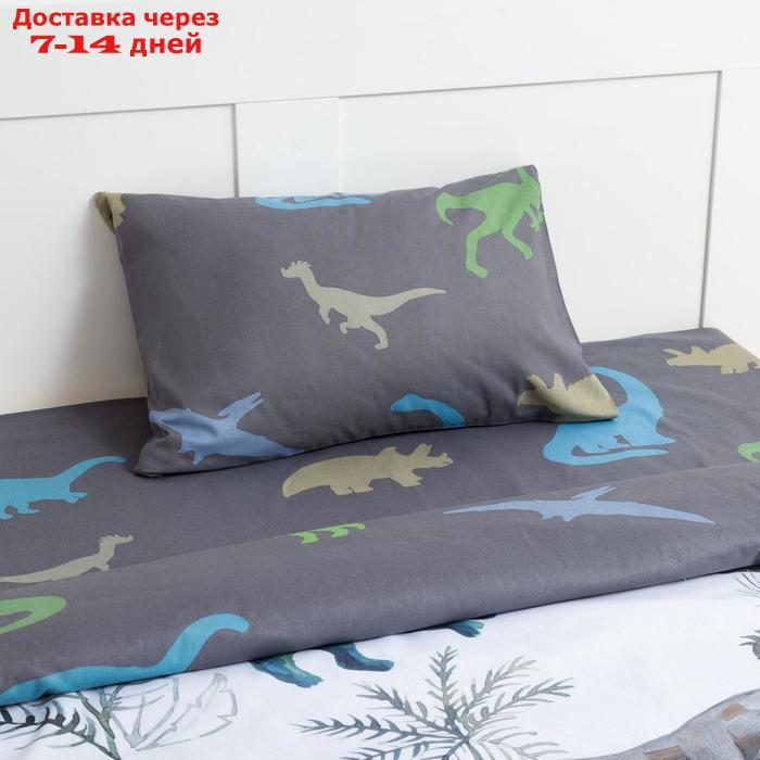 Постельное белье "Этель" 1,5 сп Just dino 143х215 см, 150х214 см, 50х70 см -1 шт - фото 3 - id-p219072640