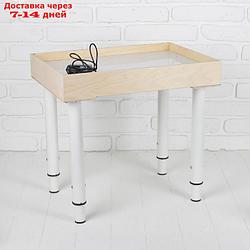 Стол для рисования песком, 35 × 50 см, фанера, оргстекло, подсветка белая