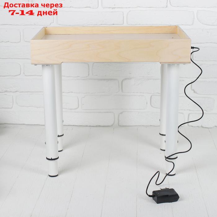 Стол для рисования песком, 35 × 50 см, фанера, оргстекло, подсветка белая - фото 3 - id-p219075845