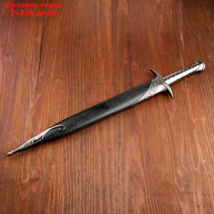 Сувенирный меч "Жало", ножны с металлической окантовкой, чёрные, 60 см - фото 2 - id-p219072668