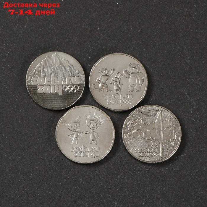 Набор монет "Сочи" (4 монеты + банкнота) в белом исполнении - фото 6 - id-p219074849