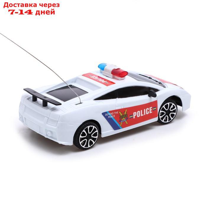 Машина радиоуправляемая "Полицейский патруль", работает от батареек, цвет бело-красный - фото 3 - id-p219075931
