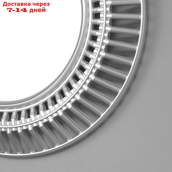 Зеркало настенное, в ажурном корпусе , 51х51 см, серебро - фото 2 - id-p219075943