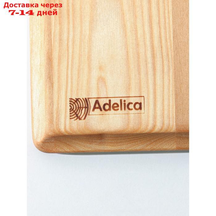 Доска для подачи сервировочная Adelica "Лопата", 25×16,7×1,8 см, массив берёзы, пропитано минеральным маслом - фото 4 - id-p219076004