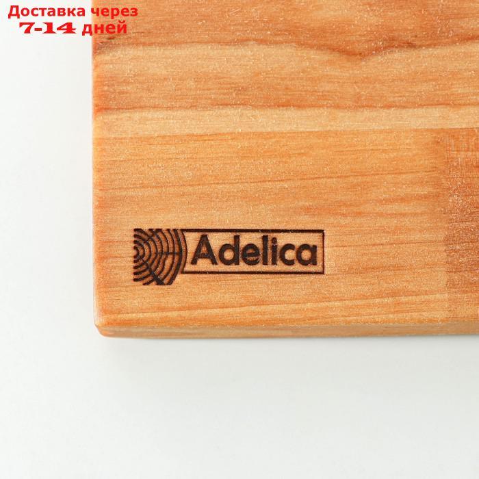 Доска разделочная Adelica "Мастер шеф", 30×20×1,8 см, массив берёзы, пропитано минеральным маслом - фото 4 - id-p219076017