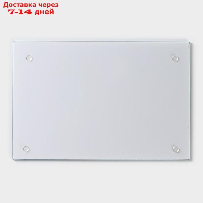 Доска разделочная Доляна "Белый мрамор", 30×20 см - фото 4 - id-p219075013