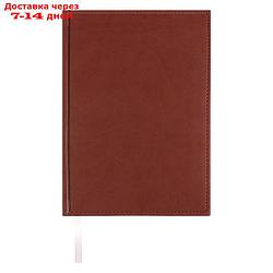 Ежедневник недатированный А5, 160 листов "Вивелла", обложка искусственная кожа, коричневый