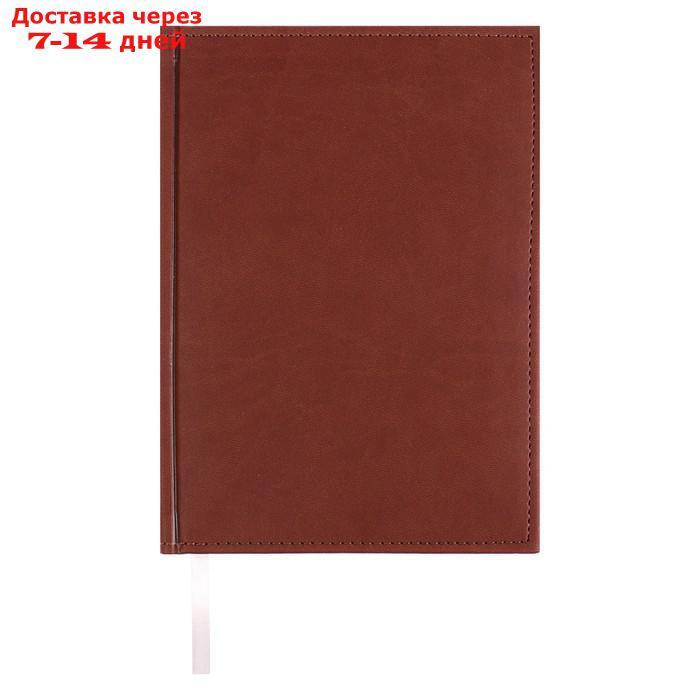 Ежедневник недатированный А5, 160 листов "Вивелла", обложка искусственная кожа, коричневый - фото 1 - id-p219075062