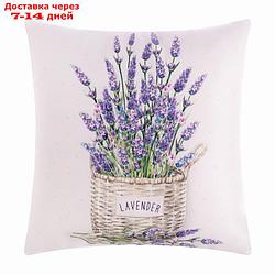 Подушка Этель "Lavender" 40х40 см, 100% п/э