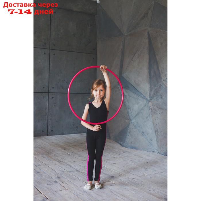 Обруч профессиональный для художественной гимнастики, дуга 18 мм, d=80 см, цвет малиновый - фото 3 - id-p219074235
