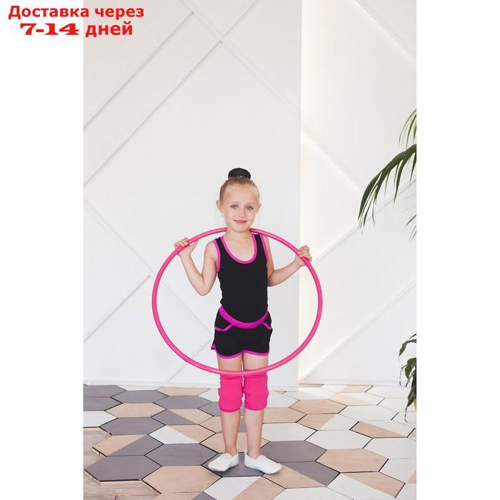 Обруч профессиональный для художественной гимнастики, дуга 18 мм, d=60 см, цвет малиновый - фото 5 - id-p219074241
