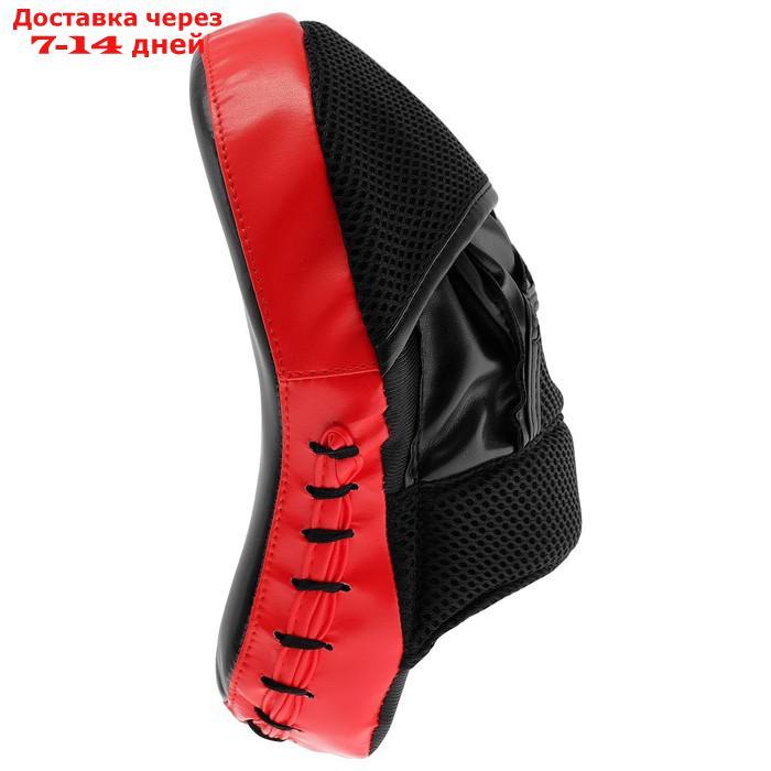 Лапа боксёрская FIGHT EMPIRE, 1 шт., цвет чёрный/красный - фото 2 - id-p219074259