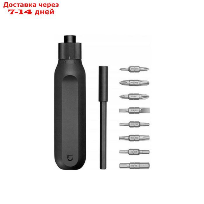 Отвертка Xiaomi Mi Ratchet Screwdriver (BHR4779GL), храповая, реверсивная, 16 в 1, черная - фото 1 - id-p219075441