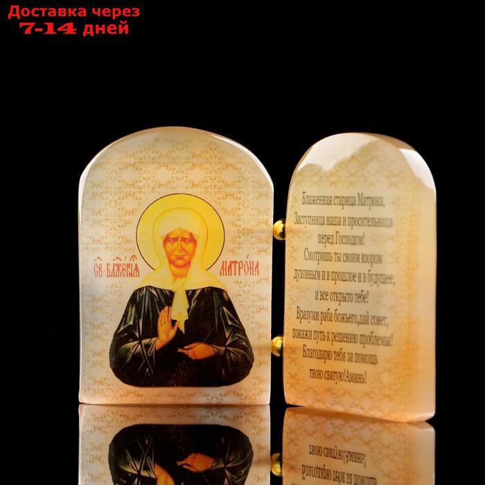 Икона "Матрона", с молитвой, селенит - фото 2 - id-p219074360