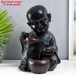 Фонтан настольный "Маленький Будда с чайником" 41х27х26 см